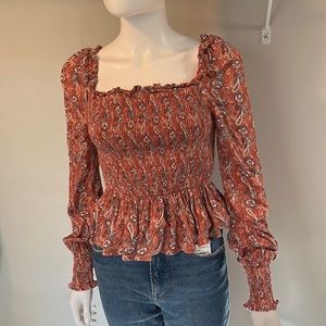 Preloved XS AQUA Blouse